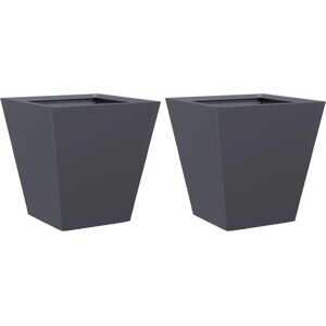 vidaXL Garden Planters Outdoor Flower Pot Steel - Garden Planter vidaXL Garden Planters Outdoor Flower Pot Steel - Garden Planter