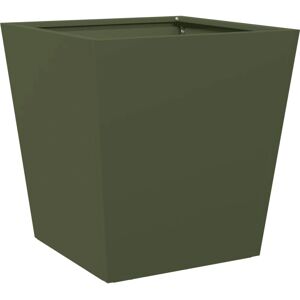 vidaXL Garden Planter Olive Green 40x40x40 Steel - Garden Planter vidaXL Garden Planter Olive Green 40x40x40 Steel - Garden Planter