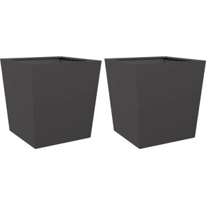 vidaXL Steel Garden Planters 50x50x50cm - 2 pcs vidaXL Steel Garden Planters 50x50x50cm - 2 pcs