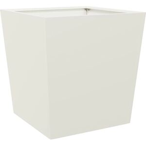 vidaXL Witte Stalen Tuinplant 50x50x50 cm - Bloempot vidaXL Witte Stalen Tuinplant 50x50x50 cm - Bloempot