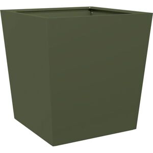 vidaXL Garden Planter Olive Green Steel 50x50x50cm - Garden Planter vidaXL Garden Planter Olive Green Steel 50x50x50cm - Garden Planter