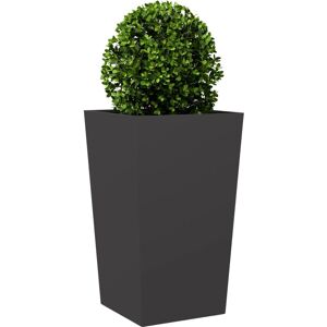 vidaXL Garden Planter Black 45x45x75 cm Steel - Garden Planter vidaXL Garden Planter Black 45x45x75 cm Steel - Garden Planter