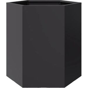 vidaXL Garden Planter Black Hexagon Steel - Garden Planter vidaXL Garden Planter Black Hexagon Steel - Garden Planter