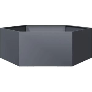 vidaXL Garden Planter Anthracite Hexagon Steel - Garden Planter vidaXL Garden Planter Anthracite Hexagon Steel - Garden Planter