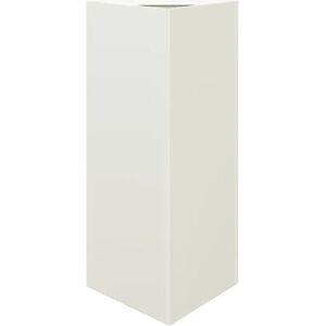 vidaXL Garden Planter White Triangular Steel - Garden Planter vidaXL Garden Planter White Triangular Steel - Garden Planter