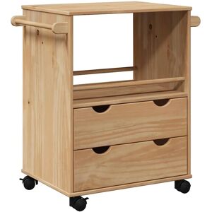 vidaXL Kitchen Trolley OTTA - Solid Pine - 59x45x80 cm vidaXL Kitchen Trolley OTTA - Solid Pine - 59x45x80 cm