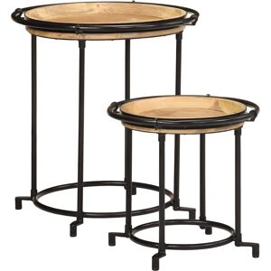 vidaXL 4013513 Table d'appoint en mangue - Table de salon - Publicité vidaXL 4013513 Table d'appoint en mangue - Table de salon - Publicité