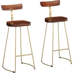 vidaXL Gavin Bar Stools 2 pcs - Bar Stools vidaXL Gavin Bar Stools 2 pcs - Bar Stools