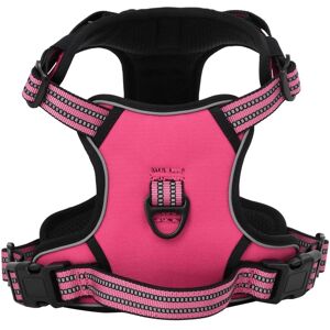 vidaXL Dog Harness Pink XL Reflective Stripes Adjustable Pet Vest - Dog Harness vidaXL Dog Harness Pink XL Reflective Stripes Adjustable Pet Vest - Dog Harness