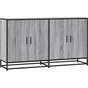 vidaXL 134x35x76 cm Grau Sonoma Anrichte - Sideboard vidaXL 134x35x76 cm Grau Sonoma Anrichte - Sideboard