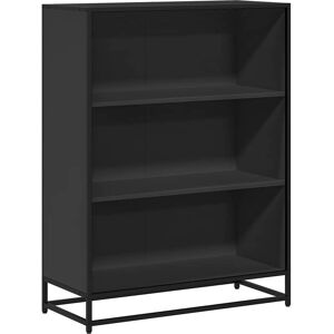 vidaXL Bookcase Black 80.5x35x139 cm Engineered Wood - Bookcase vidaXL Bookcase Black 80.5x35x139 cm Engineered Wood - Bookcase