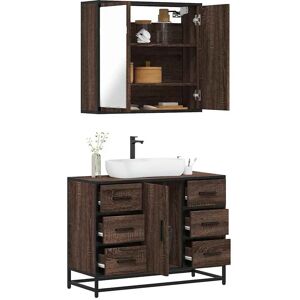 vidaXL 2 Piece Bathroom Furniture Set - Bathroom Furniture Set vidaXL 2 Piece Bathroom Furniture Set - Bathroom Furniture Set