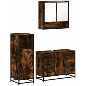 vidaXL 3 Piece Bathroom Furniture Set - Industrial Style vidaXL 3 Piece Bathroom Furniture Set - Industrial Style