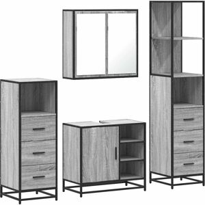 vidaXL 4 Piece Bathroom Furniture Set - Bathroom Furniture Set vidaXL 4 Piece Bathroom Furniture Set - Bathroom Furniture Set