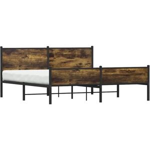 vidaXL Metal Bed Frame with Headboard and Footboard - Bed Frame vidaXL Metal Bed Frame with Headboard and Footboard - Bed Frame