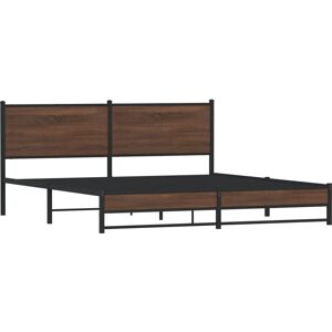 vidaXL 3301410 Bettgestell - Stabiles Stahlbett für 183x213 cm Matratze vidaXL 3301410 Bettgestell - Stabiles Stahlbett für 183x213 cm Matratze