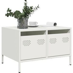 vidaXL 851243 White Industrial Steel TV Cabinet - TV Entertainment Center vidaXL 851243 White Industrial Steel TV Cabinet - TV Entertainment Center