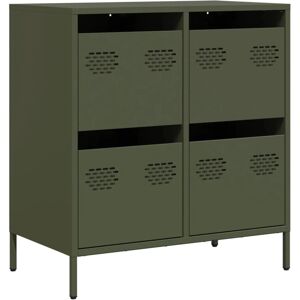 vidaXL 851260 Green Steel Sideboard - Living Room Storage vidaXL 851260 Green Steel Sideboard - Living Room Storage