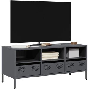 vidaXL TV Cabinet 101.5x39x43.5 cm Cold-rolled Steel - TV Cabinet vidaXL TV Cabinet 101.5x39x43.5 cm Cold-rolled Steel - TV Cabinet