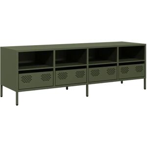 vidaXL 851332 Olive Green TV Cabinet - Entertainment Centre vidaXL 851332 Olive Green TV Cabinet - Entertainment Centre