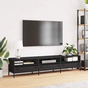 vidaXL 851346 Black Steel TV Cabinet - TV Cabinet vidaXL 851346 Black Steel TV Cabinet - TV Cabinet