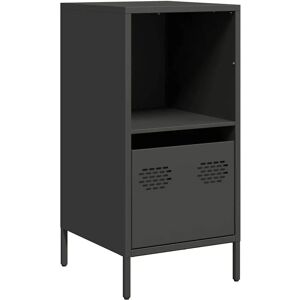 vidaXL Black Steel Sideboard - 35x39x73.5 cm - Storage Furniture vidaXL Black Steel Sideboard - 35x39x73.5 cm - Storage Furniture