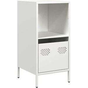 Buffet en acier blanc vidaXL - 35x39x73,5 cm - Rangement Salon - Publicité Buffet en acier blanc vidaXL - 35x39x73,5 cm - Rangement Salon - Publicité