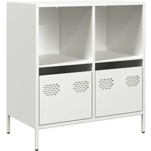 vidaXL 851369 Weißes Stahl-Sideboard - Wohnzimmermöbel vidaXL 851369 Weißes Stahl-Sideboard - Wohnzimmermöbel