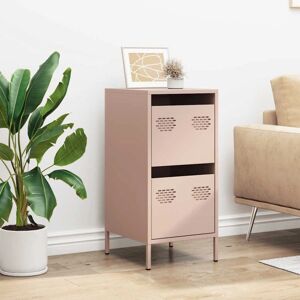 vidaXL Pink Steel Sideboard - 35x39x73.5 cm - Sideboard vidaXL Pink Steel Sideboard - 35x39x73.5 cm - Sideboard