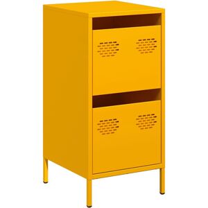 vidaXL Sideboard Senfgelb 35x39x73,5 cm Kaltgewalzter Stahl - Sideboard vidaXL Sideboard Senfgelb 35x39x73,5 cm Kaltgewalzter Stahl - Sideboard