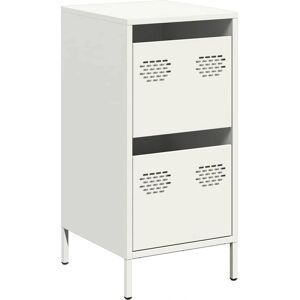 vidaXL 851399 Weißes Kaltgewalztes Stahl Sideboard - Sideboard vidaXL 851399 Weißes Kaltgewalztes Stahl Sideboard - Sideboard