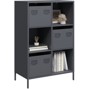 vidaXL Highboard Anthracite - Steel Storage Furniture vidaXL Highboard Anthracite - Steel Storage Furniture