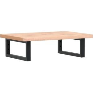 vidaXL Wall-mounted washbasin shelf steel and solid beech wood Brown 60 x 40 x 2.5 cm - Wall-mounted washbasin shelf vidaXL Wall-mounted washbasin shelf steel and solid beech wood Brown 60 x 40 x 2.5 cm - Wall-mounted washbasin shelf