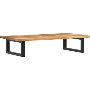 vidaXL Wall Mounted Steel and Acacia Wood Basin Shelf - Bathroom Storage vidaXL Wall Mounted Steel and Acacia Wood Basin Shelf - Bathroom Storage