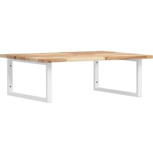 vidaXL Badezimmerunterschrank - Stahl & Massivholz Akazie - Wandmontage vidaXL Badezimmerunterschrank - Stahl & Massivholz Akazie - Wandmontage