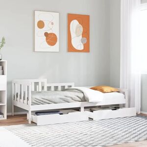 vidaXL Daybed with Drawers 90x190cm Solid Wood Pine - Daybed vidaXL Daybed with Drawers 90x190cm Solid Wood Pine - Daybed