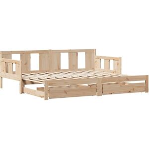 vidaXL Twin Sofa Bed with Drawers - Sofa Bed vidaXL Twin Sofa Bed with Drawers - Sofa Bed