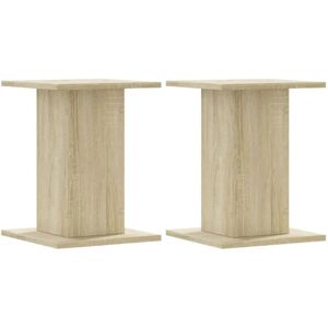 vidaXL Sonoma Oak Speaker Stands - Floor 2 pcs vidaXL Sonoma Oak Speaker Stands - Floor 2 pcs