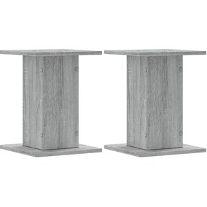 vidaXL Høyttalerstativer 2 stk Grå Sonoma 30x30x40 cm - Høyttalerstativer vidaXL Høyttalerstativer 2 stk Grå Sonoma 30x30x40 cm - Høyttalerstativer