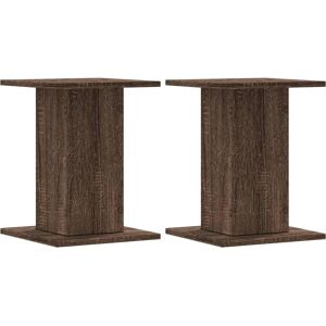 vidaXL Speaker Stands 2 pcs Brown Oak - Speaker Stands vidaXL Speaker Stands 2 pcs Brown Oak - Speaker Stands