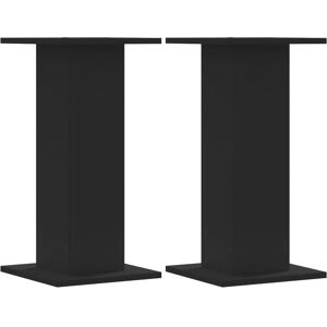 vidaXL Speaker Stands Black 30x30x60 cm - Speaker Floor Stand 2 vidaXL Speaker Stands Black 30x30x60 cm - Speaker Floor Stand 2