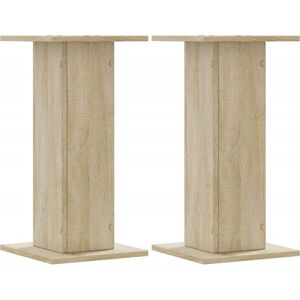 vidaXL Sonoma Oak Speaker Stands 2 pcs - Speaker Floor Stand vidaXL Sonoma Oak Speaker Stands 2 pcs - Speaker Floor Stand