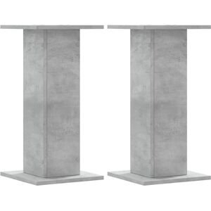 vidaXL Concrete Grey Speaker Stands 2 pcs - Speaker Stands vidaXL Concrete Grey Speaker Stands 2 pcs - Speaker Stands