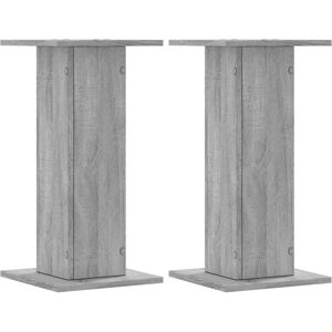 vidaXL Speaker Stands Grey Sonoma 30x30x60 cm - Speaker Stands vidaXL Speaker Stands Grey Sonoma 30x30x60 cm - Speaker Stands