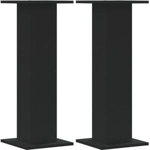 vidaXL Speaker Stands - 2 pcs Black - 30x30x80 cm - Speaker Stands vidaXL Speaker Stands - 2 pcs Black - 30x30x80 cm - Speaker Stands
