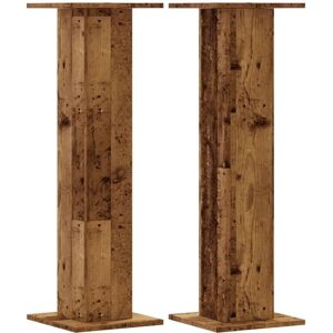 vidaXL Old Wood Speaker Stands 2 pcs - Speaker Stands vidaXL Old Wood Speaker Stands 2 pcs - Speaker Stands