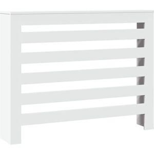 vidaXL Radiator Cover White 104x20x82 cm Engineered Wood - Radiator Cover vidaXL Radiator Cover White 104x20x82 cm Engineered Wood - Radiator Cover