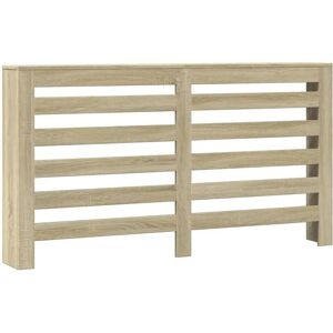 vidaXL Radiator Cover Sonoma Oak Modern Slatted Design - Radiator Cover vidaXL Radiator Cover Sonoma Oak Modern Slatted Design - Radiator Cover