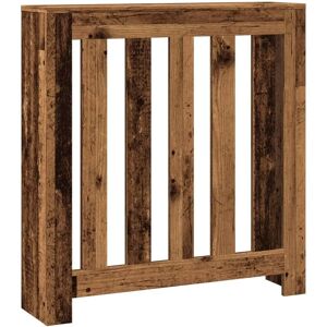 vidaXL Radiator Cover Old Wood 78x20x82 cm Engineered Wood - Radiator Cover vidaXL Radiator Cover Old Wood 78x20x82 cm Engineered Wood - Radiator Cover