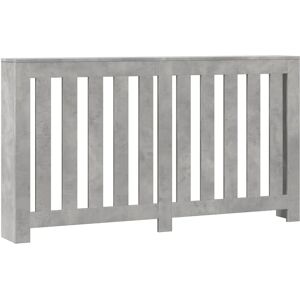 vidaXL Radiator Cover 149x20x82 cm Concrete Grey Slatted Modern Design vidaXL Radiator Cover 149x20x82 cm Concrete Grey Slatted Modern Design